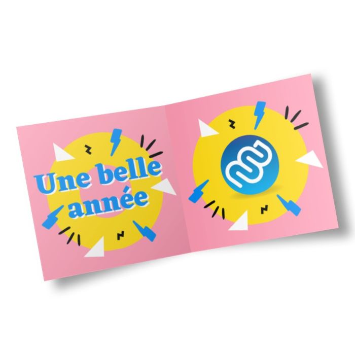 Carte de voeux rétro